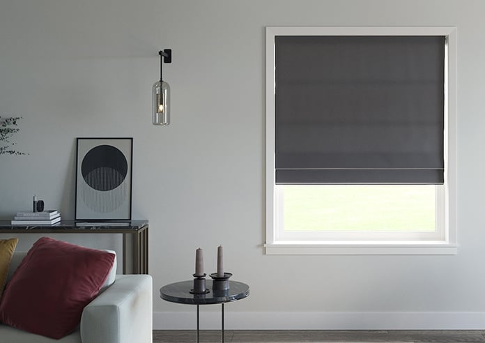Luxe Velvet, Steel - Twist&Fit Roman Blind - Image 3